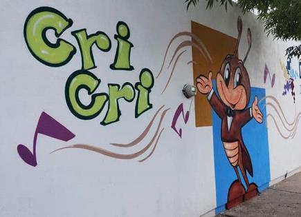 Personajes de Cri Cri adornan parque infantil