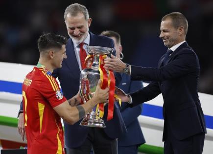 Felipe VI felicita a los campeones de la Eurocopa