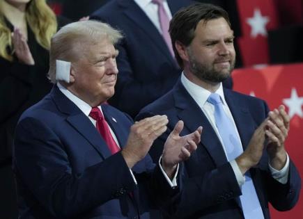 Aparición triunfal de Trump en Convención Nacional Republicana
