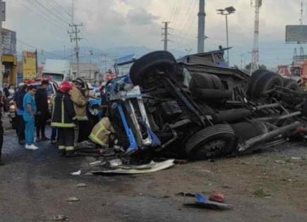 Impactante suceso vial en Tulancingo Hidalgo