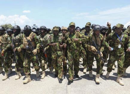 Policías de Kenia refuerzan seguridad en Haití