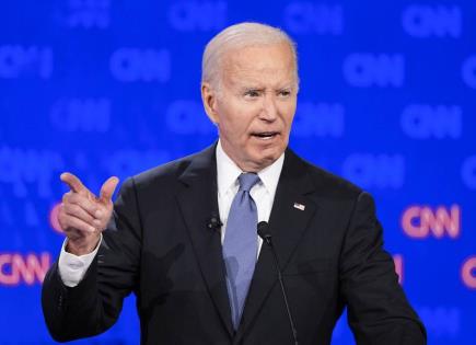 Candidatura presidencial de Joe Biden en debate