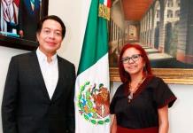 Mario Delgado se reúne con Leticia Ramírez Amaya