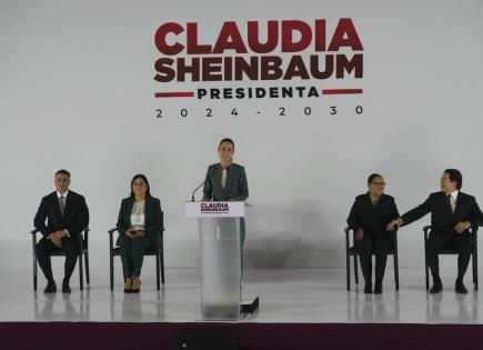 Actualización del gabinete de Claudia Sheinbaum en México