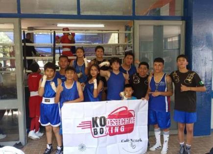 Participación del Koasicha Boxing Team en evento de boxeo
