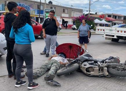 Embisten a un motociclista en la Unidad Fidel Velázquez