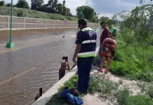Sacan a 15 bañistas de corriente del Río Santiago en Soledad Sacan a 15 bañistas de corriente del Río Santiago en Soledad