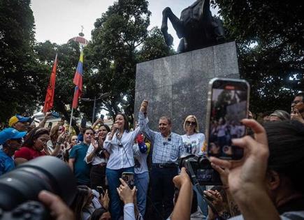 Venezolanos piden por "la libertad"