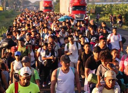 Nueva caravana de migrantes parte de Chiapas