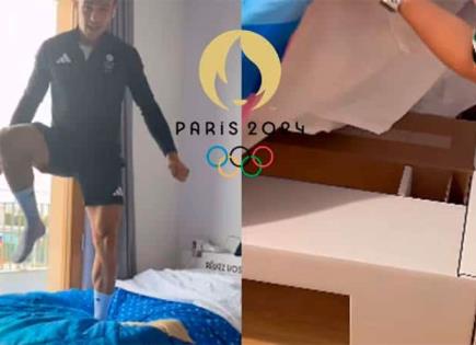 Atletas y las curiosas camas de cartón en los Juegos Olímpicos de París 2024