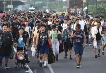 Caravana de migrantes en ruta hacia Estados Unidos