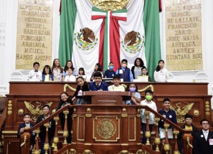 Realizan Parlamento de la Niñez en el Congreso de la CDMX