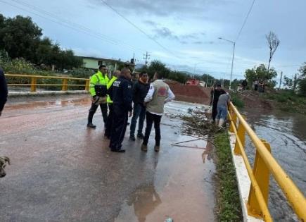 VIDEO | Evacuan a familias en Palma de la Cruz por riesgo de desbordamiento del Río Santiago
