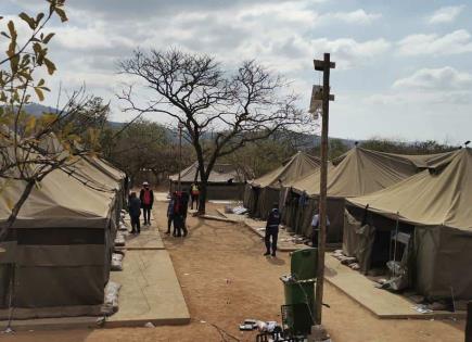 Desmantelamiento de campamento militar en Sudáfrica