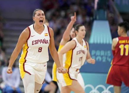 España logra emocionante victoria sobre China en baloncesto femenino