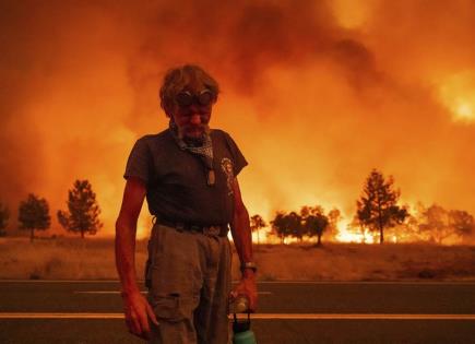 Gran incendio en California y la lucha de los bomberos