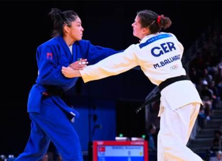 La judoca mexicana Paulina Martínez debuta en París 2024