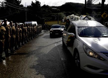 Detención de sospechosos por asesinato de carabineros en Chile