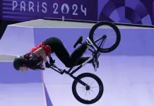 Hannah Roberts brilla en la competencia de BMX estilo libre en Par&iacute;s