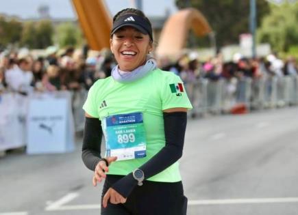 Potosina Aidé Hernández logra tercer lugar en Maratón de San Francisco