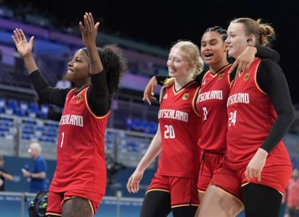 Alemania clasifica a cuartos de final en debut olímpico de baloncesto femenino