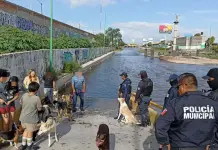 Fotos: Contin&uacute;an sacando a menores y motociclistas del R&iacute;o Santiago