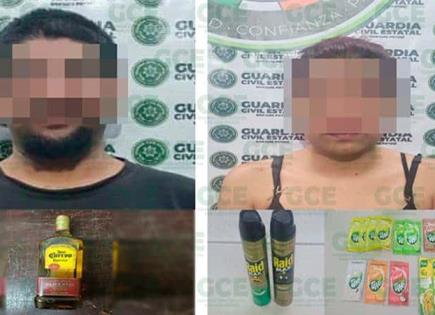 En flagrancia, sorprenden a pareja de farderos