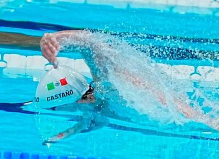 Gabriel Castaño avanza a semifinales en natación