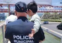 Rescate exitoso de niño en Pachuca Rescate exitoso de niño en Pachuca