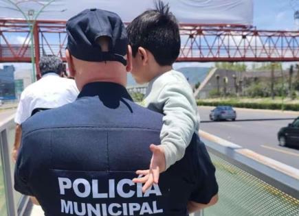 Rescate exitoso de niño en Pachuca