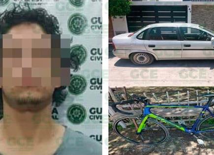 Hampón pretendió robar dentro de un auto