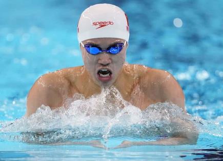 Nadador chino en Juegos Olímpicos de París