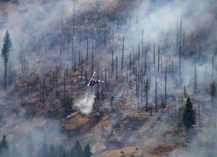 Bomberos en California enfrentan el mayor incendio forestal del año