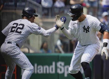 Victoria de los Yankees sobre los Azulejos con jonrón de Aaron Judge