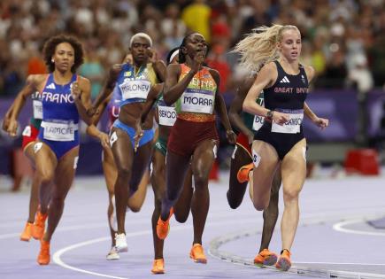 Final femenina de 800m en Juegos Olímpicos de París 2024