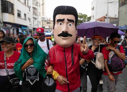 Marcha de apoyo a Nicolás Maduro en Caracas