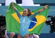 Rebeca Andrade hace historia al vencer a Simone Biles