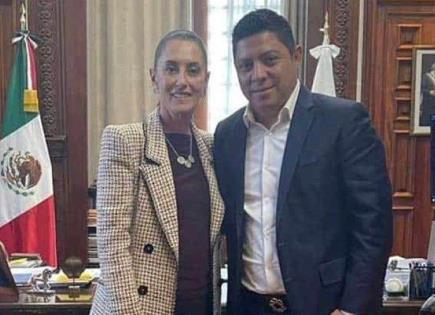 Acude Gallardo a reunión con Sheinbaum en la CDMX