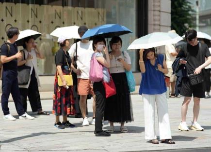 Impacto de la insolación en Japón durante julio