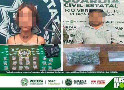 Caen “narcos” con más de 100 dosis de droga