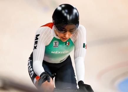 Daniela Gaxiola terminó en sexto lugar en final de keirin femenil