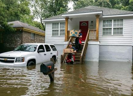 Tormenta tropical Debby inunda el sureste de E.U.