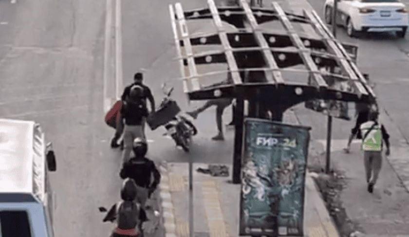 Video captado en lateral de la Carretera 57 a metros de la Glorieta Juárez, rumbo al Centro Histórico/Pulso