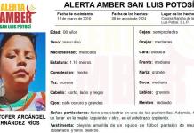 Emiten Alerta Amber por un menor de 8 años