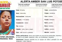 Emiten Alerta Amber por un menor de 8 a&ntilde;os