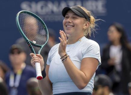 Amanda Anisimova vence a Emma Navarro en semifinal del National Bank Open