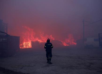 Incendio Forestal en Grecia: Alerta Máxima en Atenas