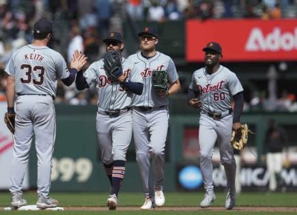 Tigres de Detroit se imponen a Gigantes en partido de béisbol