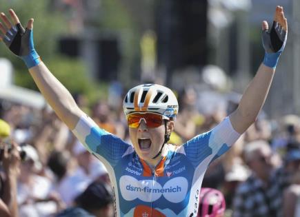 Victoria de Charlotte Kool en la primera etapa del Tour de Francia femenino