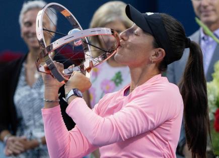 Victoria de Jessica Pegula en el WTA 1000 National Bank Open de Toronto